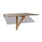Folding Wall Table Oak 100X60 Cm