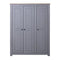 3 Door Wardrobe Grey Pine Panama Range