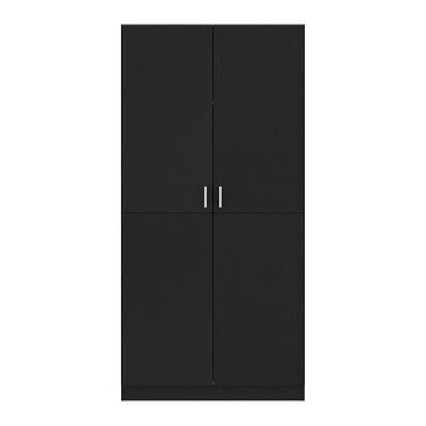 Wardrobe Black 80X52X180 Cm Chipboard