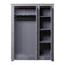3 Door Wardrobe Grey Pine Panama Range
