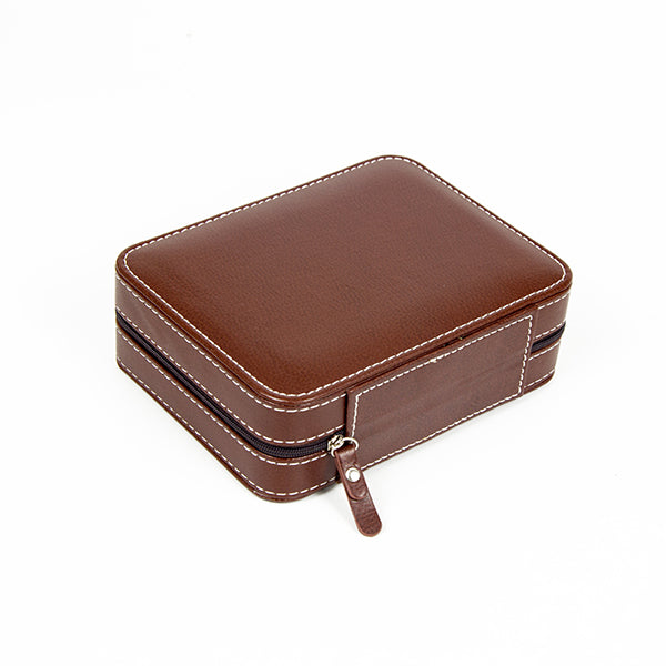 4 Watch Box Display Travel Case Pu Leather 