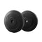 2Pcs Barbell Weight Plates 10Kg Black