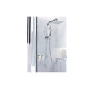 Wels Square 8 Inch Rain Shower Head Handheld Spray Bracket Rail Chrome