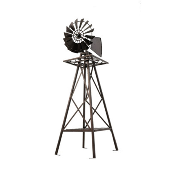 Garden Windmill 120 Cm Metal Ornaments Outdoor Decor Ornamental