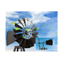 Garden Windmill 120 Cm Metal Ornaments Outdoor Decor Ornamental