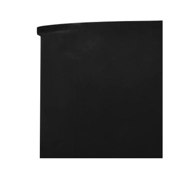 3 Panel Wind Screen Fabric 400X120 Cm Black