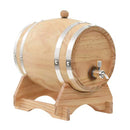 Wine Barrel With Tap Solid Pinewood 6 L