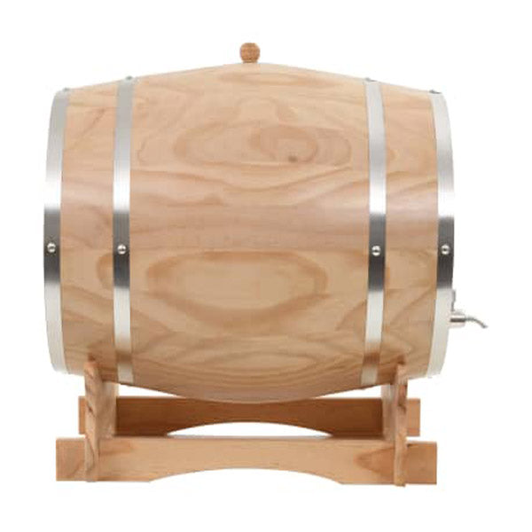 Wine Barrel With Tap Solid Pinewood 35 L