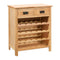 Wine Cabinet Solid Oak Wood 72X32X90 Cm