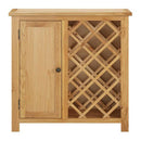 Wine Cabinet For 11 Bottles 80X32X80 Cm Solid Oak Wood