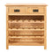 Wine Cabinet Solid Oak Wood 72X32X90 Cm