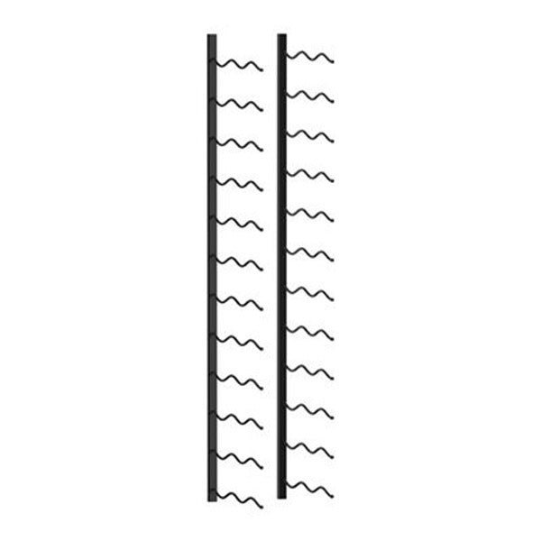 Wall Mounted Wine Rack For 24 Bottles Black Iron