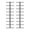 Wall Mounted Wine Racks For 18 Bottles 2 Pcs Black Iron