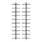 Wall Mounted Wine Racks For 20 Bottles 2 Pcs Black Metal