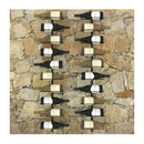 Wall Mounted Wine Racks For 20 Bottles 2 Pcs Black Metal