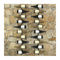 Wall Mounted Wine Racks For 20 Bottles 2 Pcs Black Metal