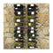Wall Mounted Wine Racks For 72 Bottles 2 Pcs Black Iron