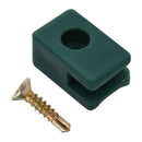 Garden Fence Wire Holder With Screw 100 Sets Green