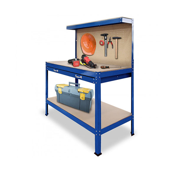 3 Layered Workbench Garage Storage Table Tool Shop Shelf