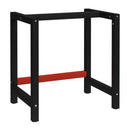 Work Bench Frame Metal Black And Red With Reinforced Bar