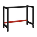 Work Bench Frame Metal Black And Red With Reinforced Bar