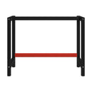 Work Bench Frame Metal Black And Red With Reinforced Bar