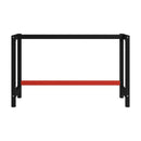Work Bench Frame Metal Black And Red With Reinforced Bar