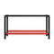 Work Bench Frame Metal Black And Red With 2 Reinforced Bars