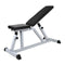 Workout Bench With Dumbbell And Barbell Set Steel
