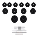 Workout Bench Steel With Barbell And Dumbbell Set