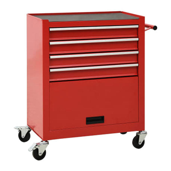 Tool Trolley With 4 Drawers Steel