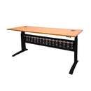 Electric Workstation Beech And Black 1500Mm