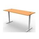 Adjustable Workstation Beech And White 1200X700Mm