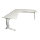 Corner Workstation With Span Leg Natural White And White 1500X1500Mm