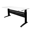 Electric Workstation Natural White And Black 1500Mm