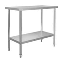 Kitchen Work Table 120X60X85 Cm Stainless Steel