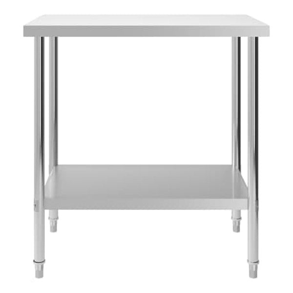 Kitchen Work Table 100X60X85 Cm Stainless Steel