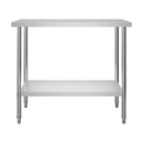 Kitchen Work Table 120X60X85 Cm Stainless Steel