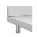 Kitchen Work Table With Backsplash 100X60X93 Cm Stainless Steel