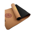 Cork Yoga Mat With Carry Straps Home Gym Pilate Exercise