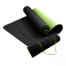 Eco Friendly Tpe Yoga Exercise Pilates Mat Black Green